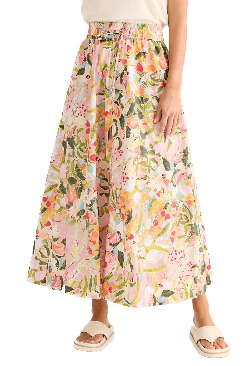 Eliza Floral Print Maxi Skirt, Main, color, ZOES GARDEN