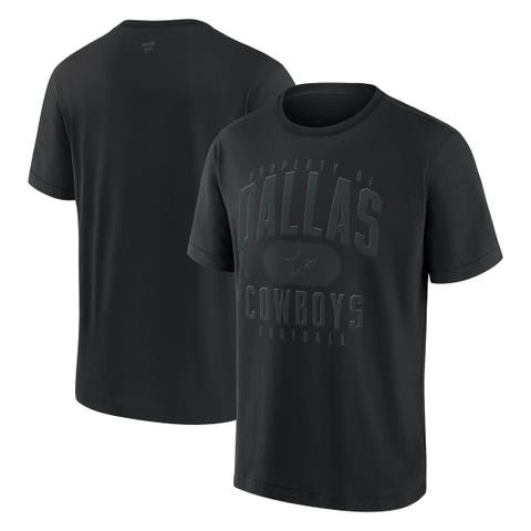 Men's Fanatics Black Dallas Cowboys Black Out Heavyweight T-Shirt