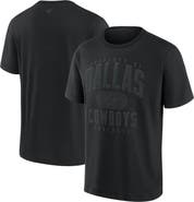 FANATICS Men's Fanatics Black Dallas Cowboys Black Out Heavyweight T-Shirt