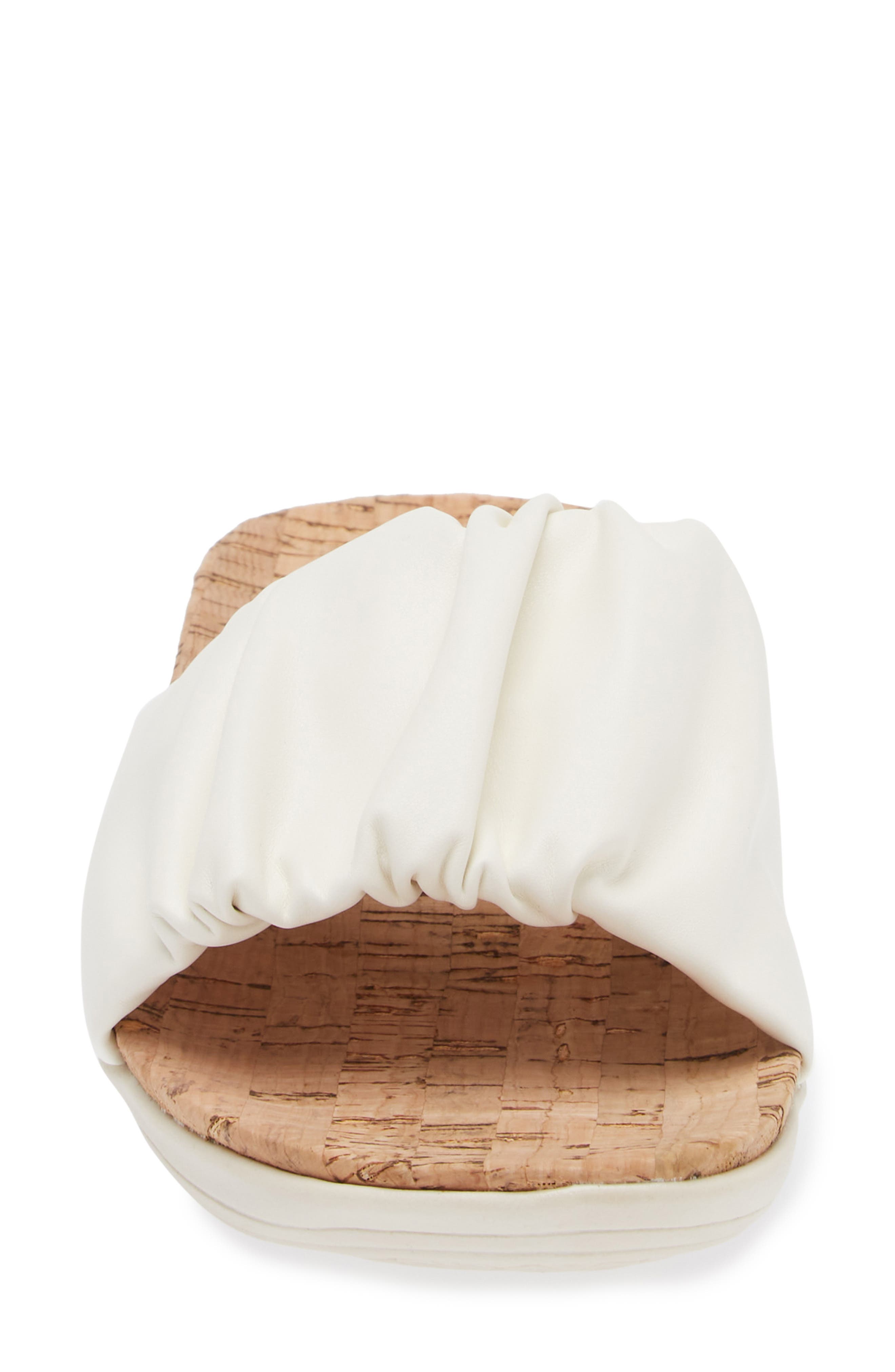 Taryn Rose Pleated Slide Sandal, Alternate, color, 