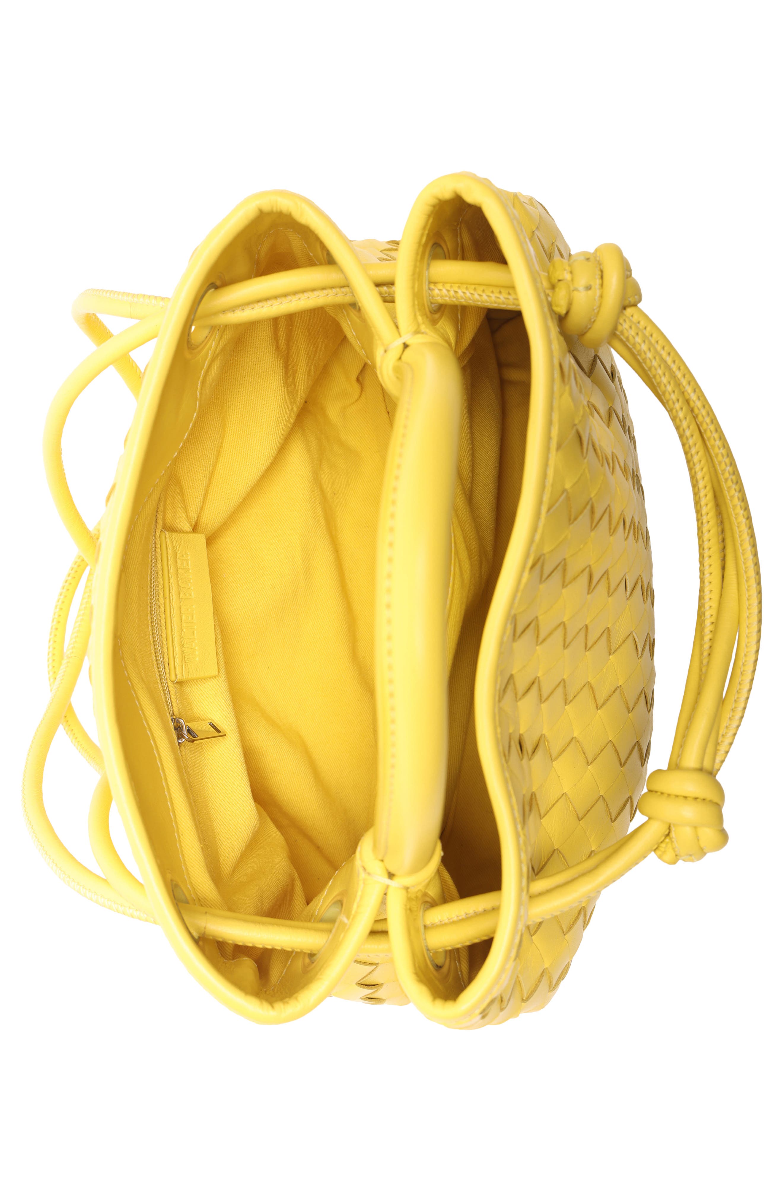 Hazel Mini Leather Tote Bag, Alternate, color, CYBER YELLOW