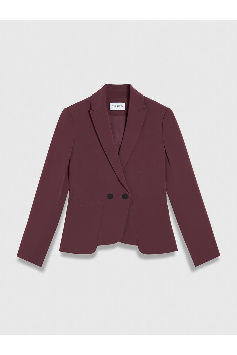 Clever Crepe Caselle Blazer, Alternate, color, Purple