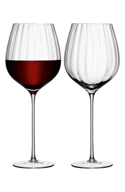 Lsa Aurelia Set Of 2 Wine Glasses In Transparent