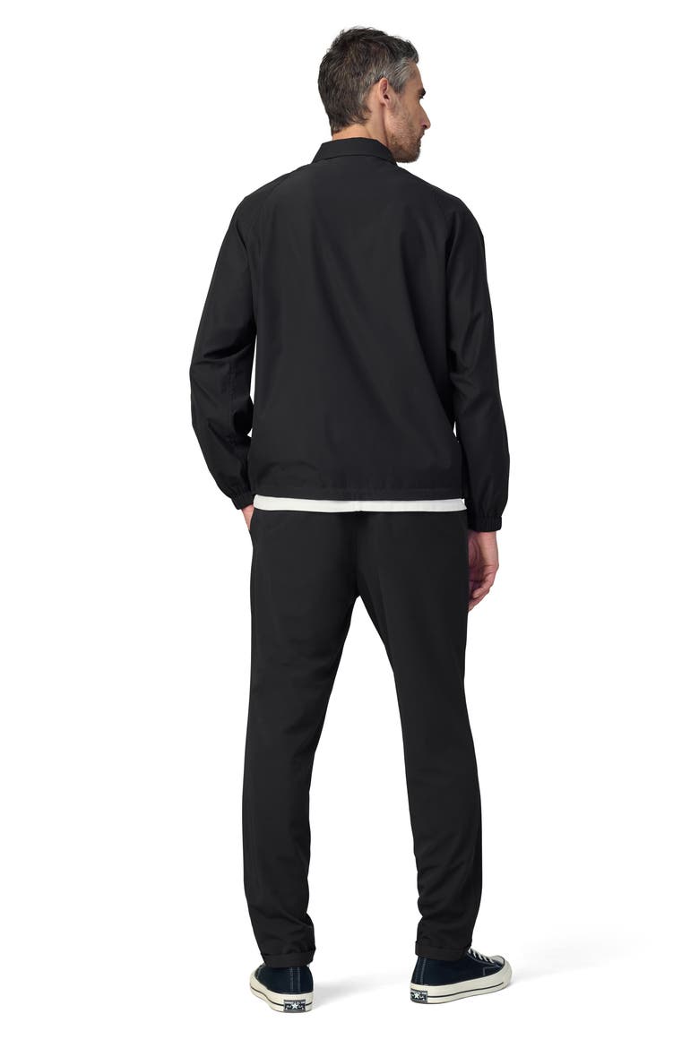 Water Resistant Nylon Coach's Jacket, Alternate, color, BLACK