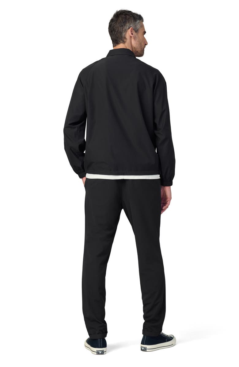 Joe's Water Resistant Nylon Coach's Jacket, Alternate, color, Black