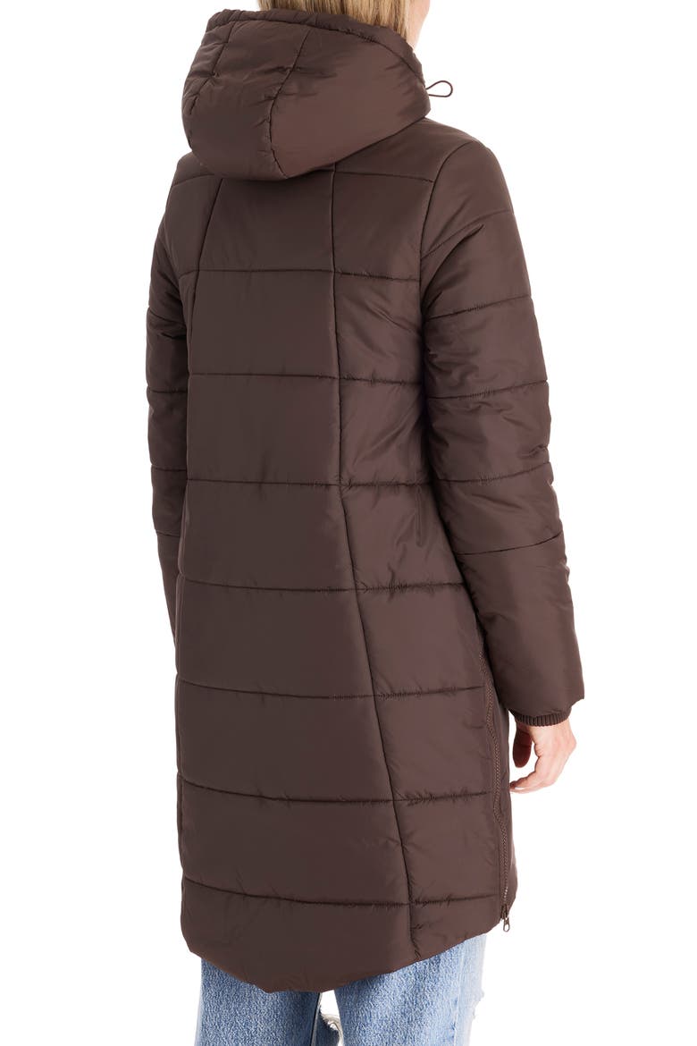 3-in-1 Maternity Puffer Jacket, Alternate, color, DARK CHOCOLATE