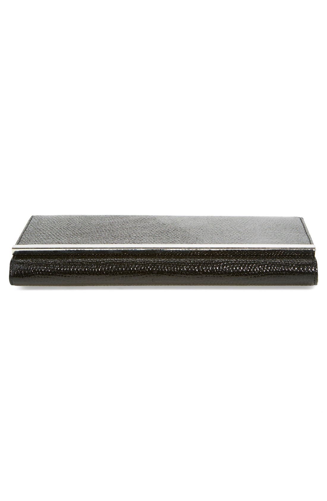 'Sparkle Bar' Clutch, Alternate, color, BLACK