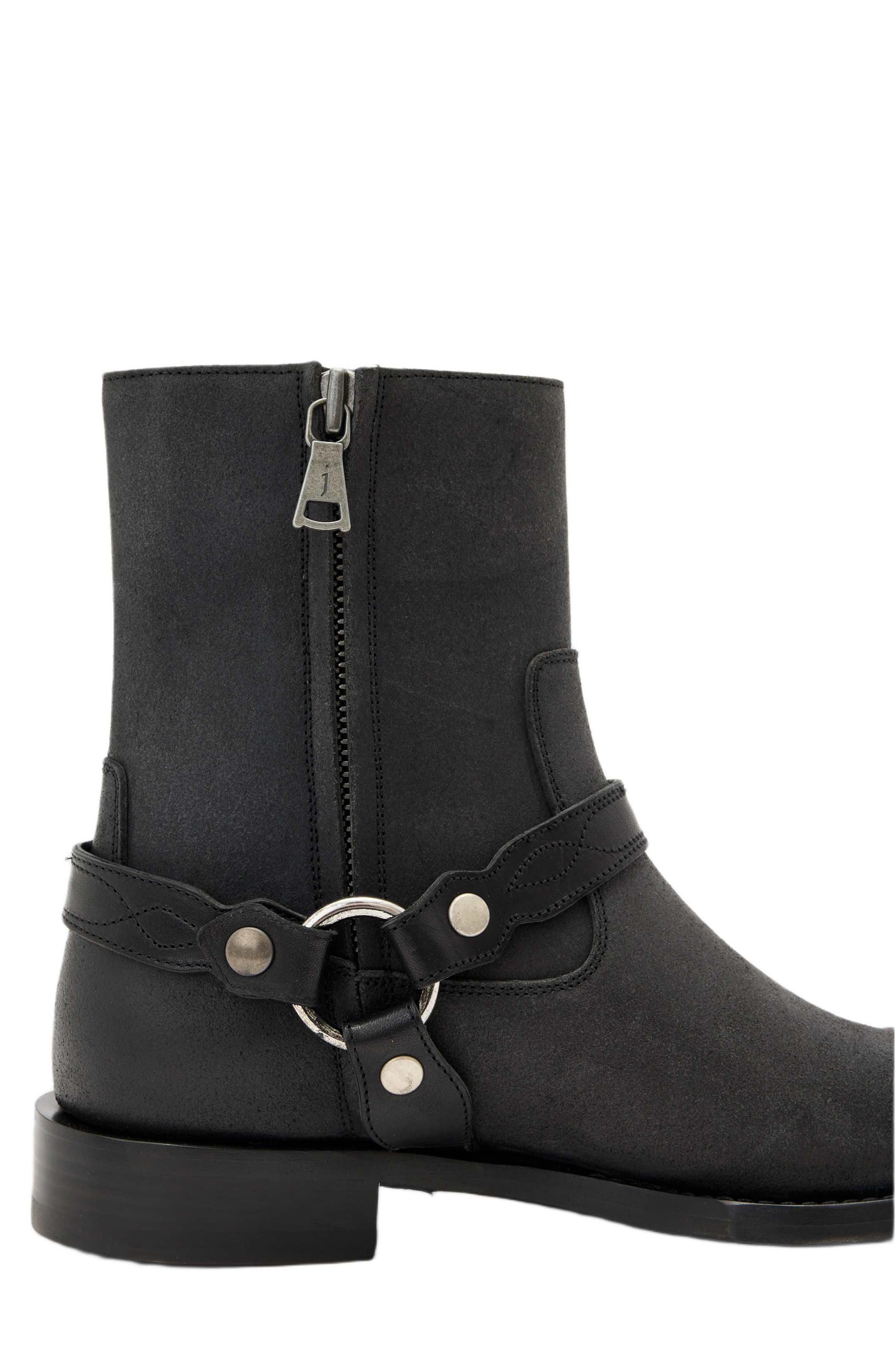 John Varvatos Broome Harness Boot, Alternate, color, Black