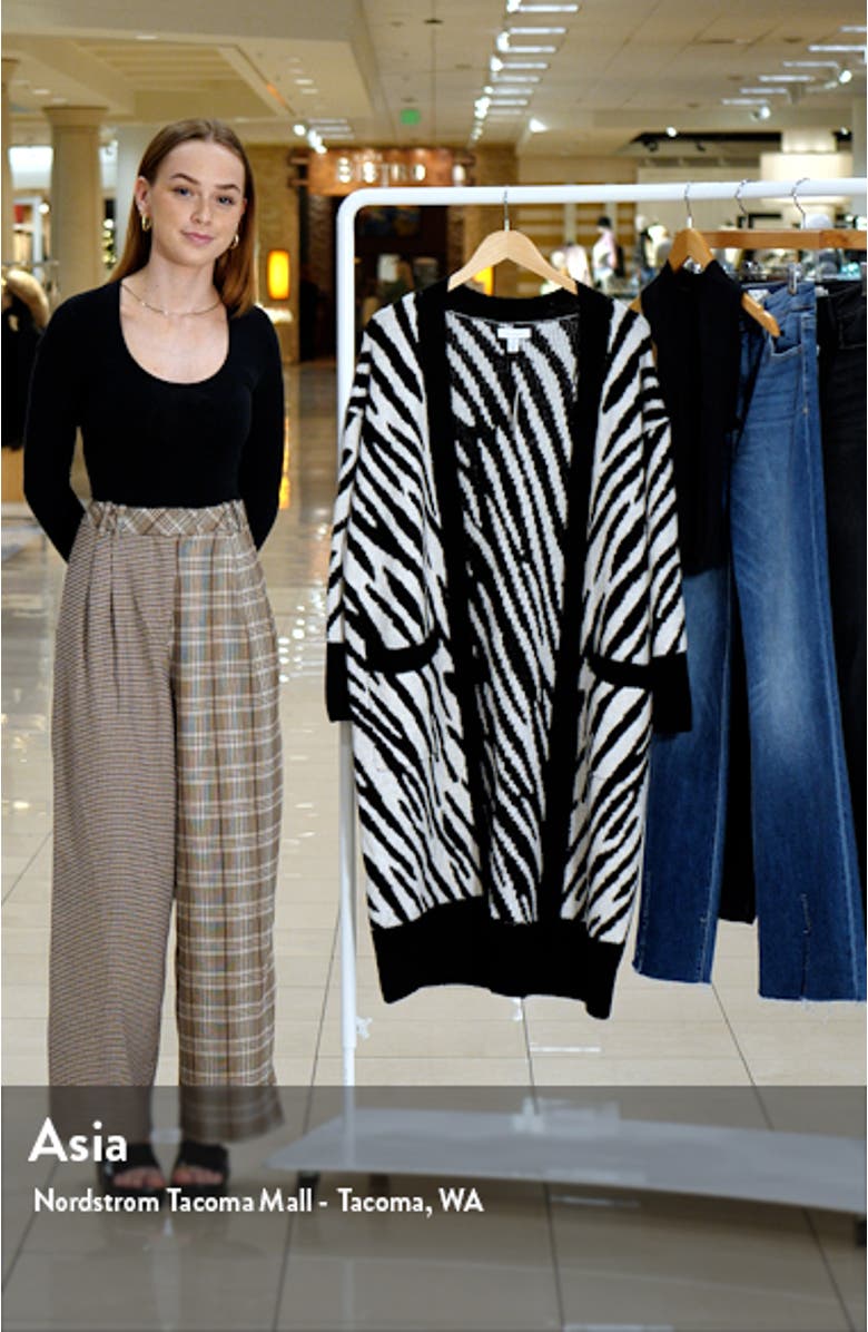 Zebra Print Maxi Cardigan, sales video thumbnail