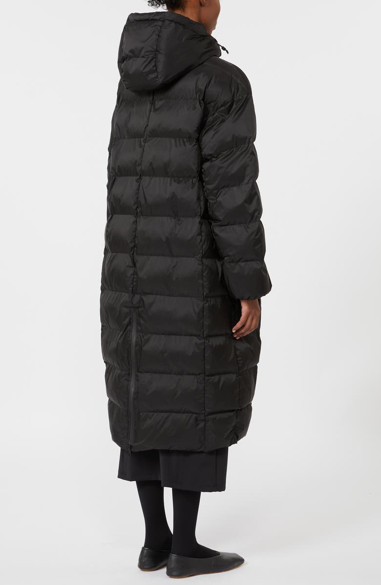 MM by Max Mara Carioca Hooded Quilted Coat, Alternate, color, Black