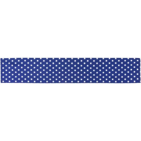 Patriotic Stars Table Runner - 72" - Blue and White
