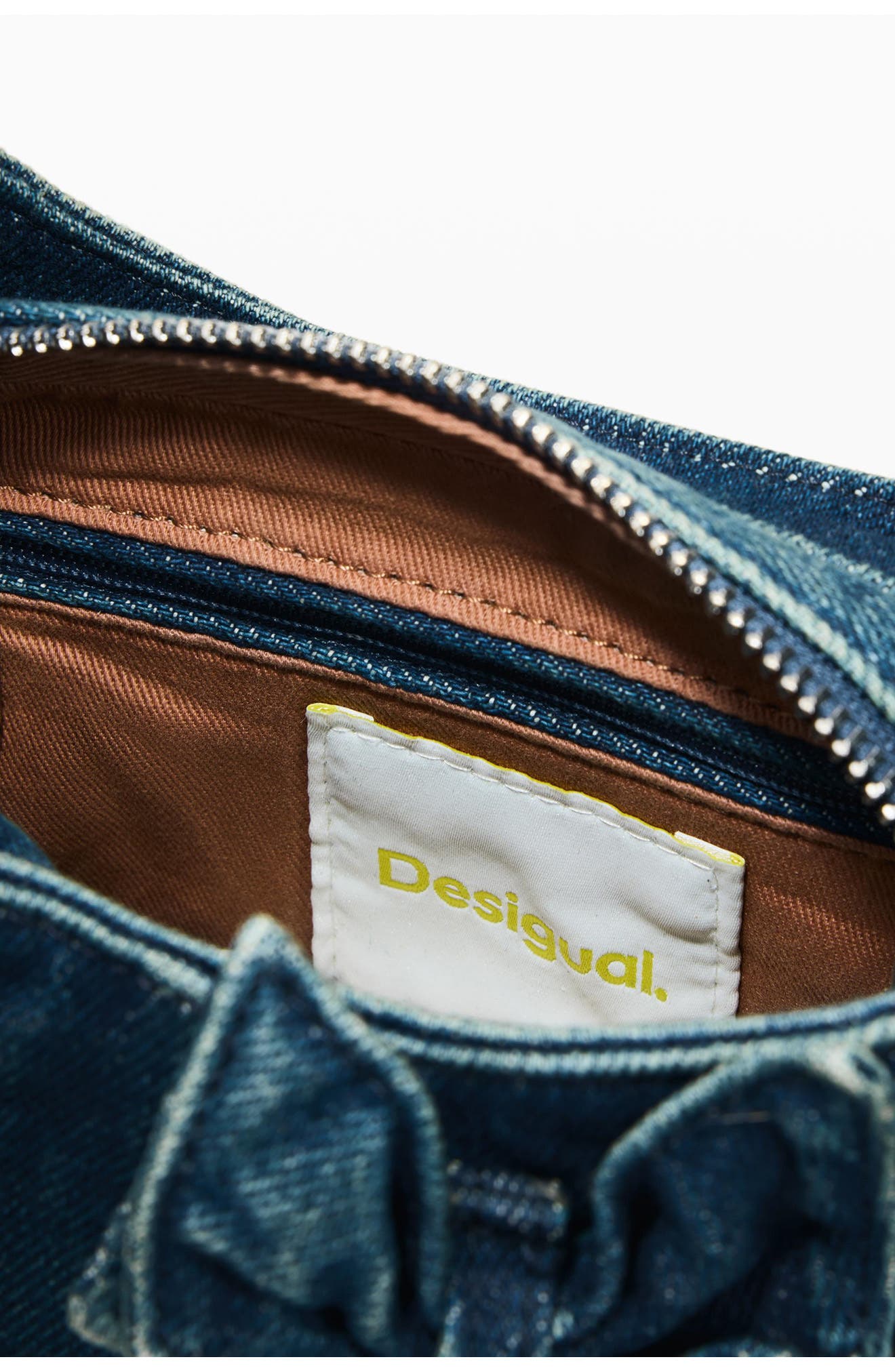 Desigual Denim Shoulder Bag, Alternate, color, 