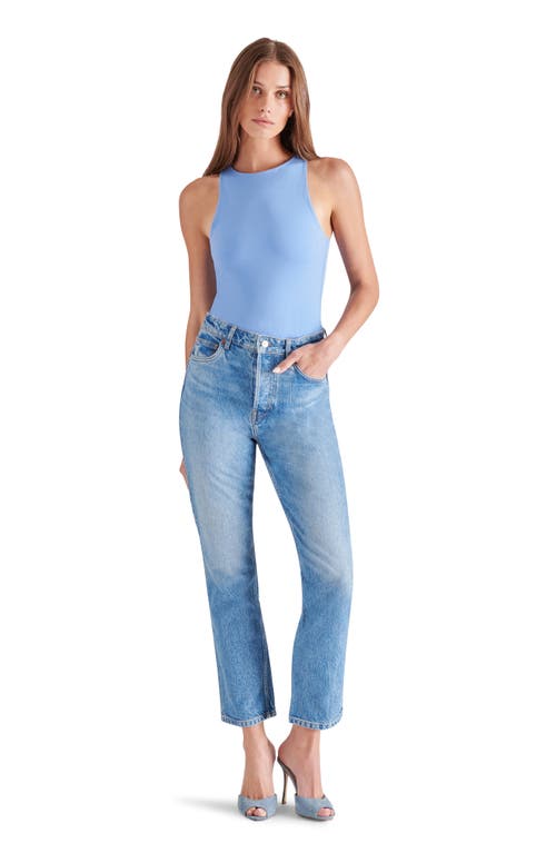 Steve Madden Nico Sleeveless Bodysuit In Indigo Blue
