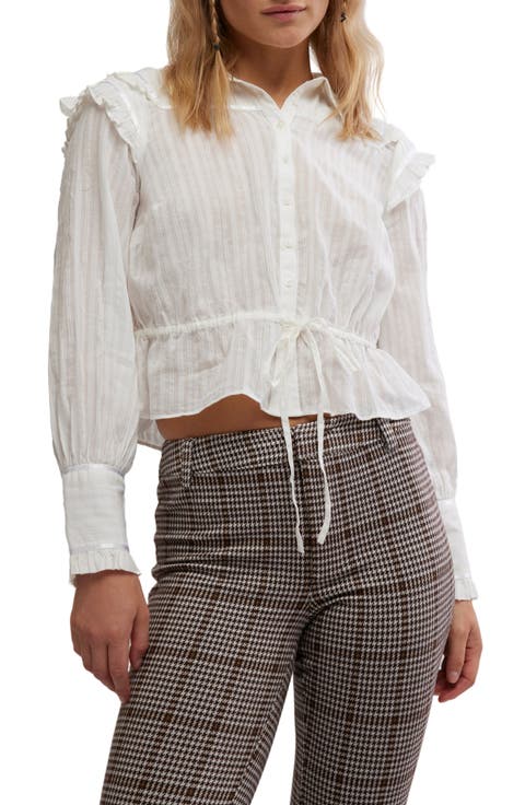 Daybreak Ruffle Cotton Shirt