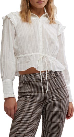 Daybreak Ruffle Cotton Shirt