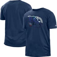New Era Men's New Era Navy Tennessee Titans 2022 Sideline Ink Dye T-Shirt