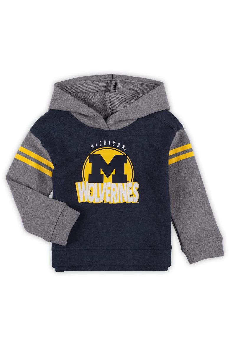 Girls Toddler Michigan Wolverines Clubhouse Pullover Hoodie and Legging Set, Alternate, color, Navy