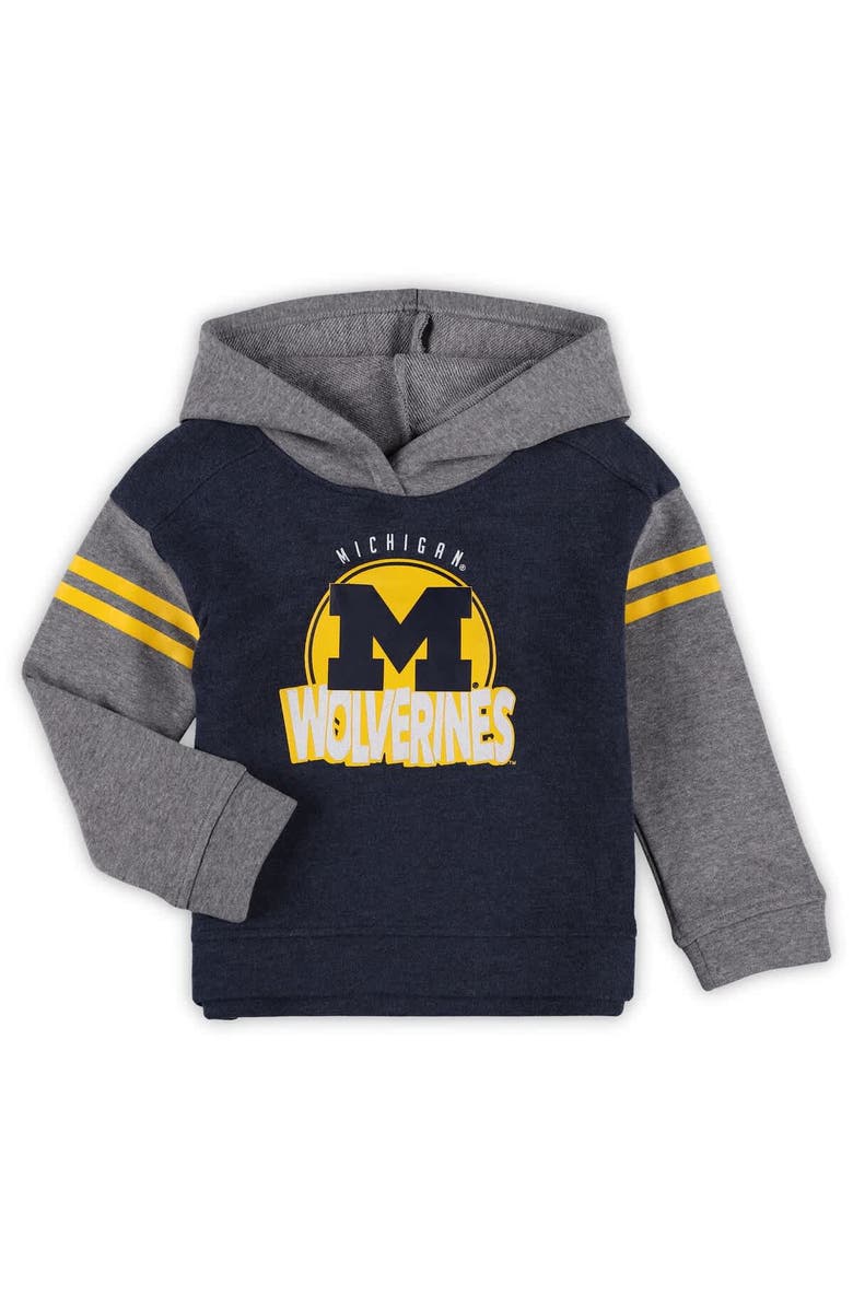 Outerstuff Girls Toddler Michigan Wolverines Clubhouse Pullover Hoodie and Legging Set, Alternate, color, Navy