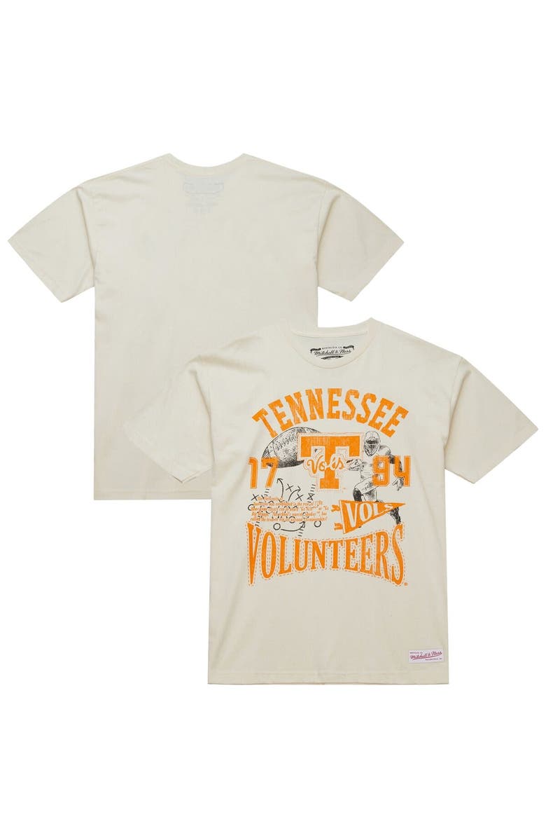 Mitchell & Ness Men's Mitchell & Ness Cream Tennessee Volunteers Heritage Scholar T-Shirt, Main, color, Cream