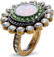 Kurt Geiger London Octavia Crystal Double Halo Cocktail Ring
