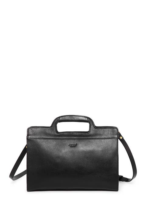 Sleek Creek Leather Crossbody Bag