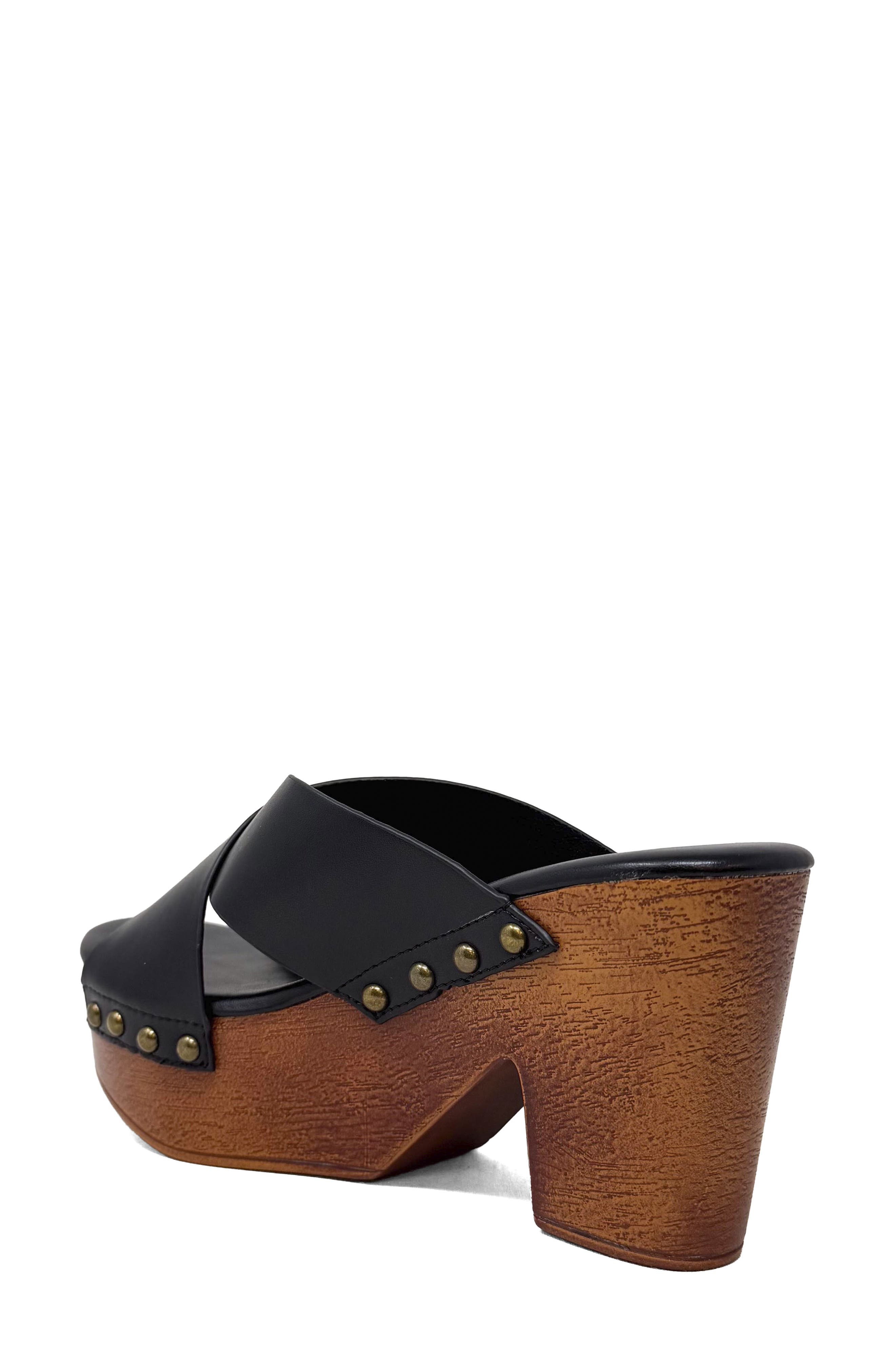 SHUSHOP Ivanna Platform Slide Sandal, Alternate, color, Black