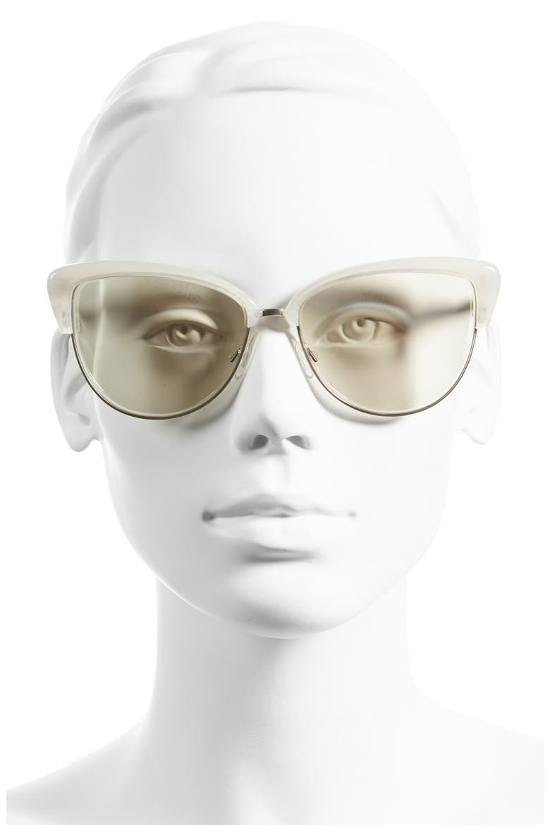'Alisha' 60mm Sunglasses, Alternate, color, SOFT PEARL