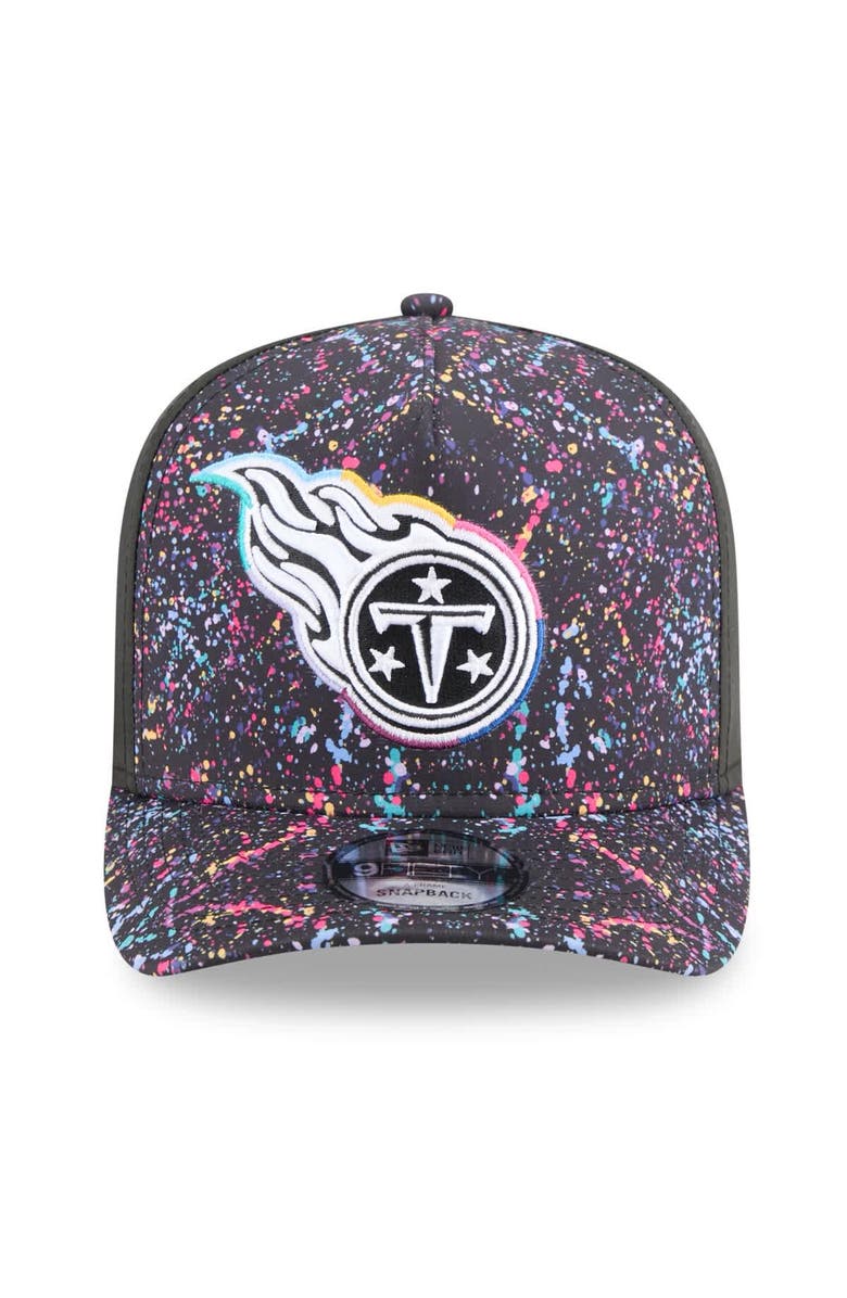 New Era Men's New Era Black Tennessee Titans 2025 NFL Crucial Catch A-Frame 9FIFTY Snapback Hat, Alternate, color, Black