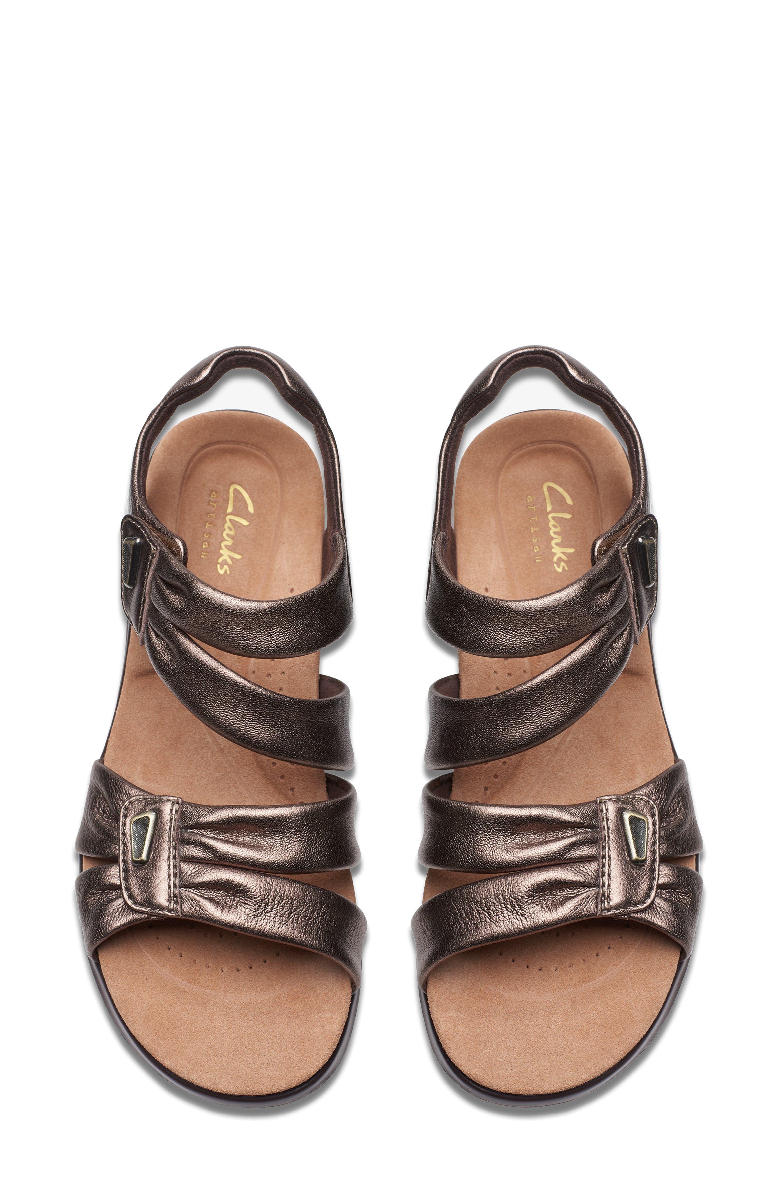 Clarks<sup>®</sup> Kitly Ave Sandal, Alternate, color, Bronze Leather