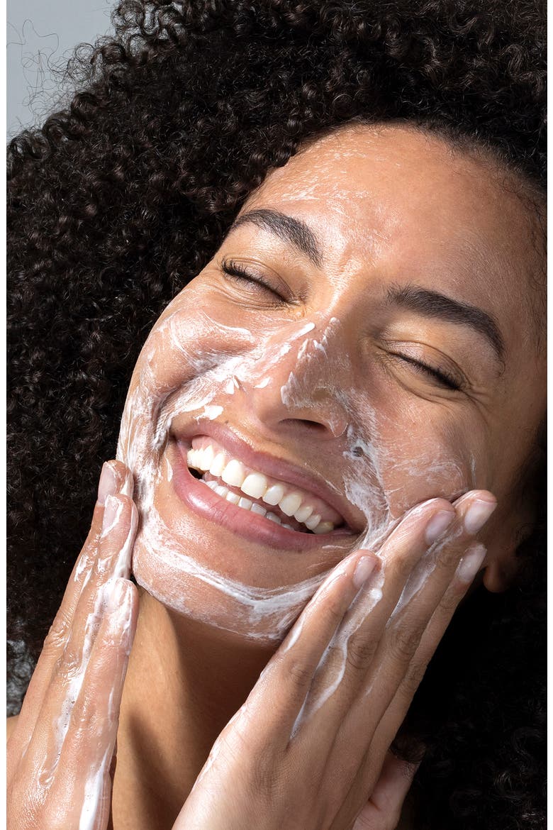 Aloe + Glycerin Gentle Gel Face Wash, Alternate, color, WHITE