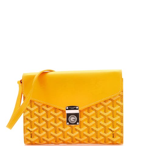 Chypre Wallet on Strap Coated Canvas with Leather