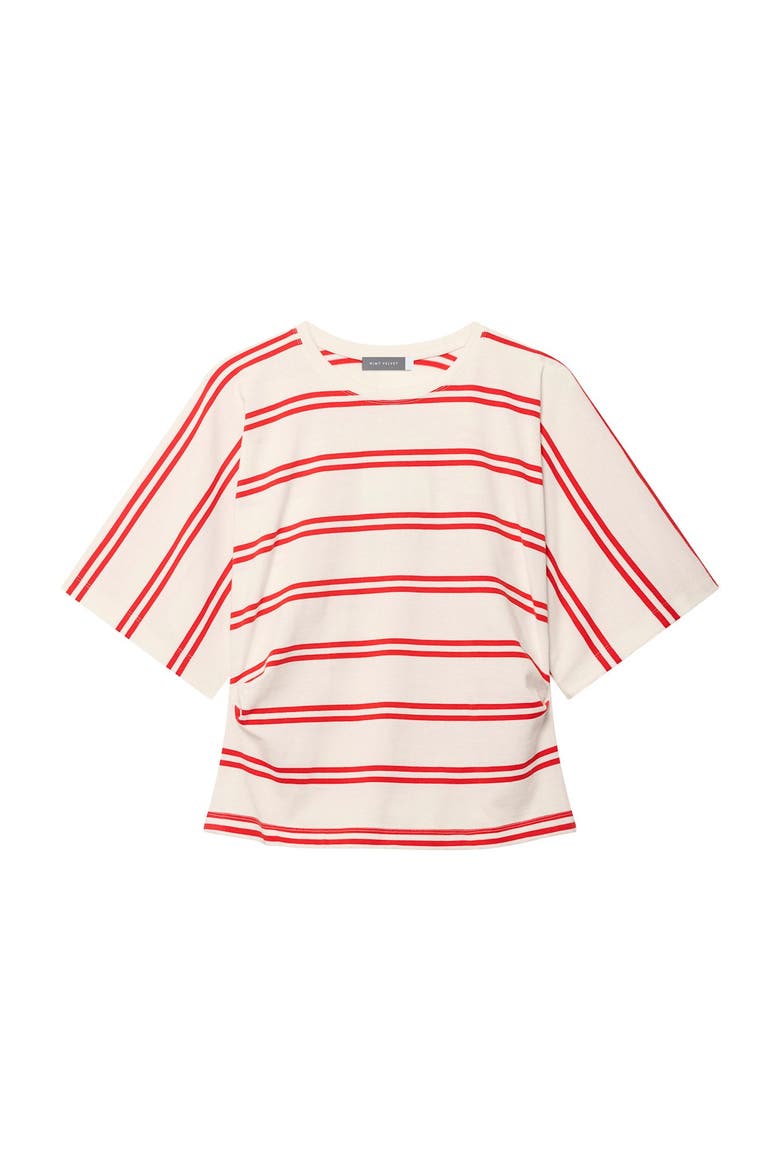 Striped Batwing T-Shirt, Alternate, color, Red
