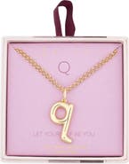 Leith Lowercase Initial Bubble Pendant Necklace