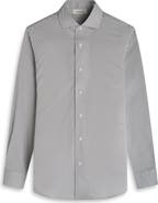 Bugatchi Alvin Shaped Fit Herringbone Button-Up Shirt