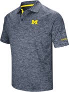 COLOSSEUM Men's Colosseum Navy Michigan Wolverines Big & Tall Down Swing Polo