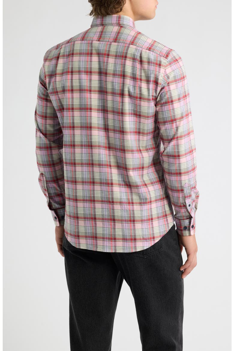 Rover Plaid Long Sleeve Button-Up Shirt, Alternate, color, CABO
