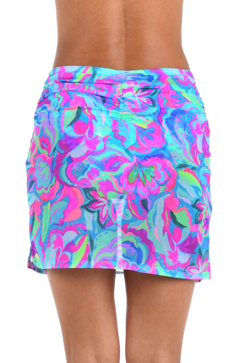 Sunshine 79 Swirltopia Cover-Up Skirt, Alternate, color, Turquoise Multi