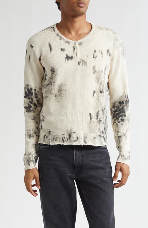 Bon Stained Long Sleeve Henley