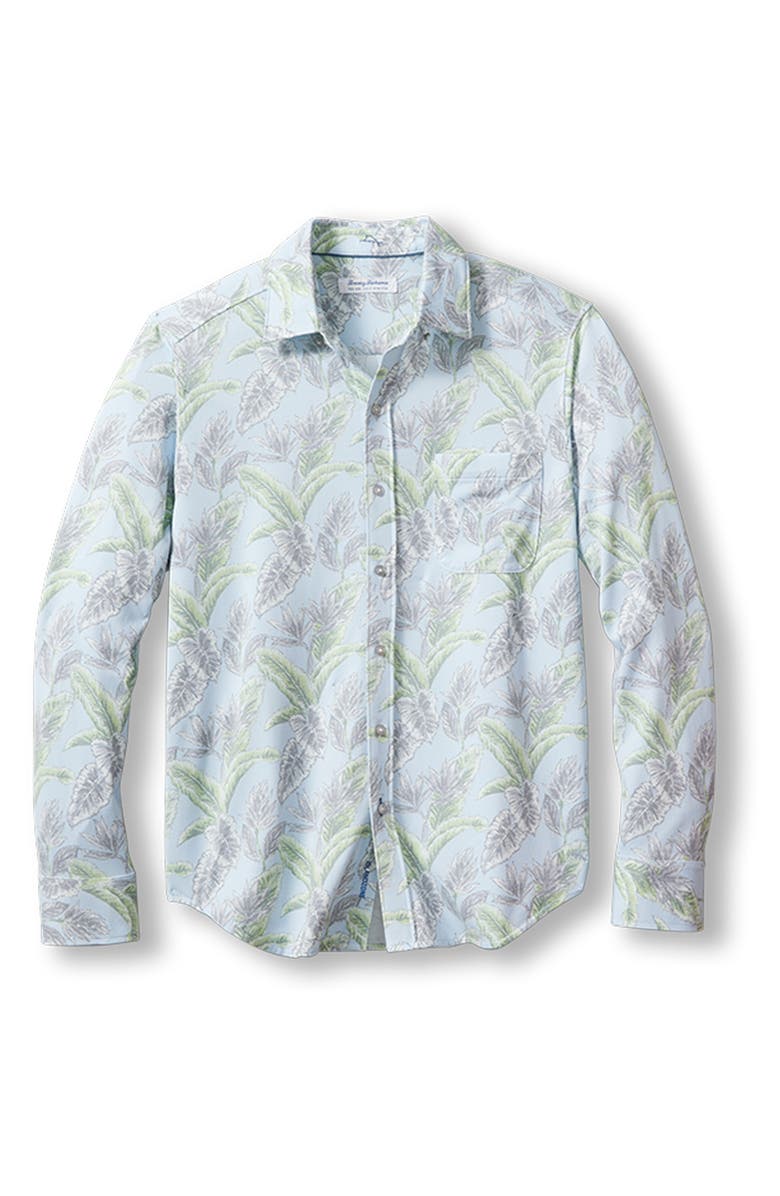 Tommy Bahama San Lucio Vibrant Fronds Knit Stretch IslandZone<sup>®</sup> Button-Up Shirt, Main, color,