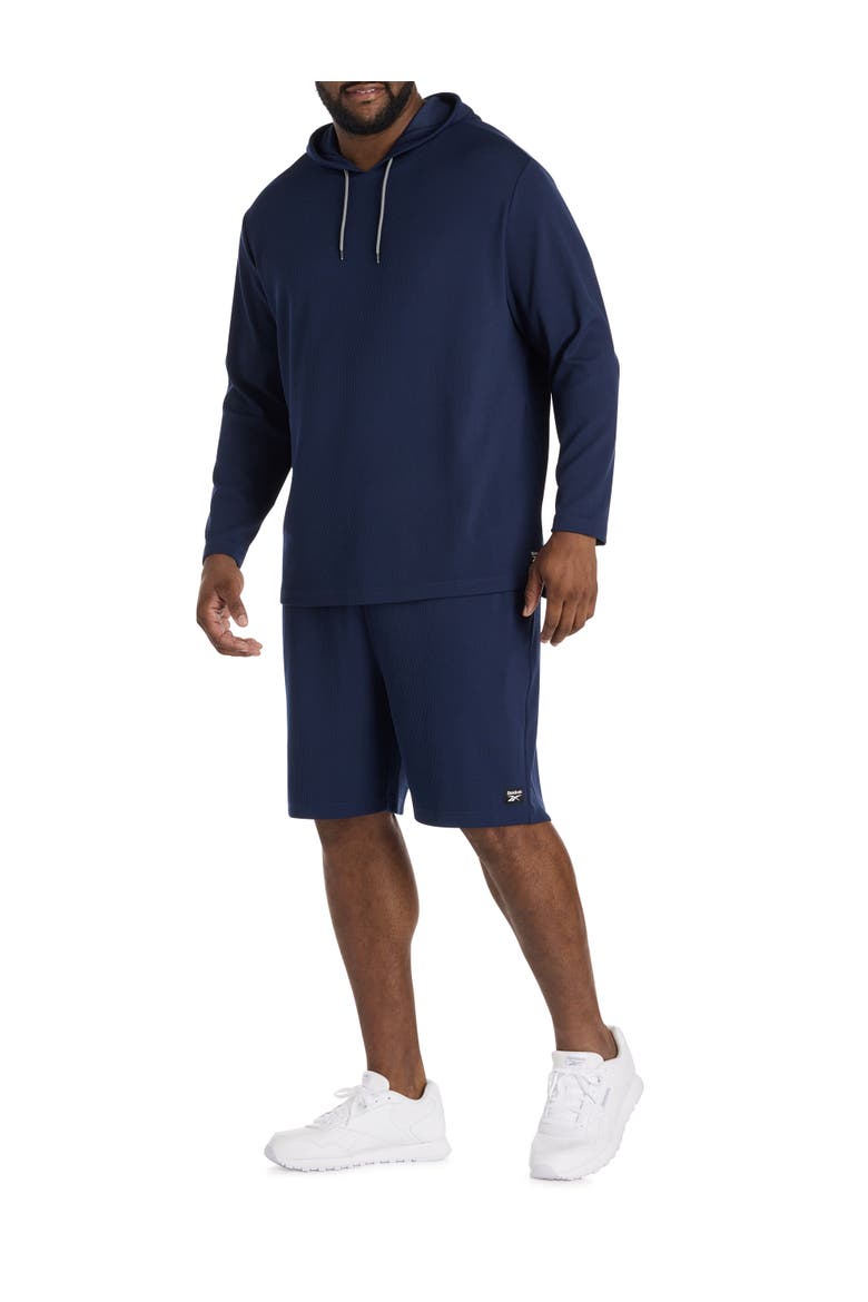 Big & Tall Everywhere Performance Textured Hoodie, Alternate, color, COLLEGIATE NAVY