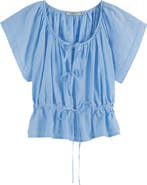 Scotch & Soda Broderie Tie Front Top