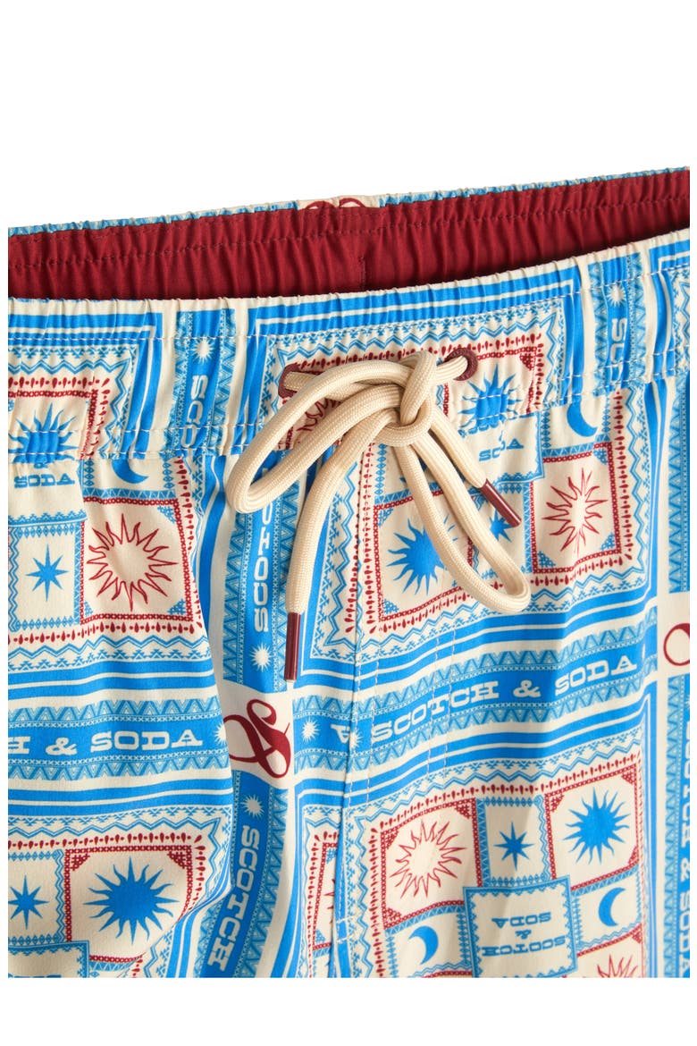 New West Bandana Print Swim Trunks, Alternate, color, FOG