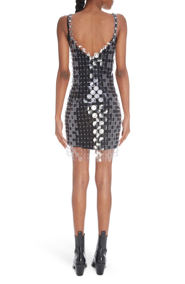 Rabanne Transparent Paillette Minidress, Alternate, color,