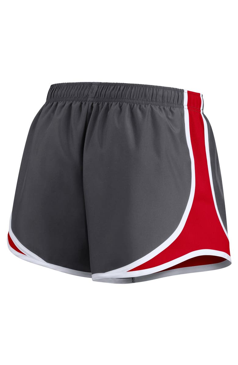 Nike Women's Nike Charcoal Kansas City Chiefs Logo Performance Tempo Shorts, Alternate, color, Charcoal