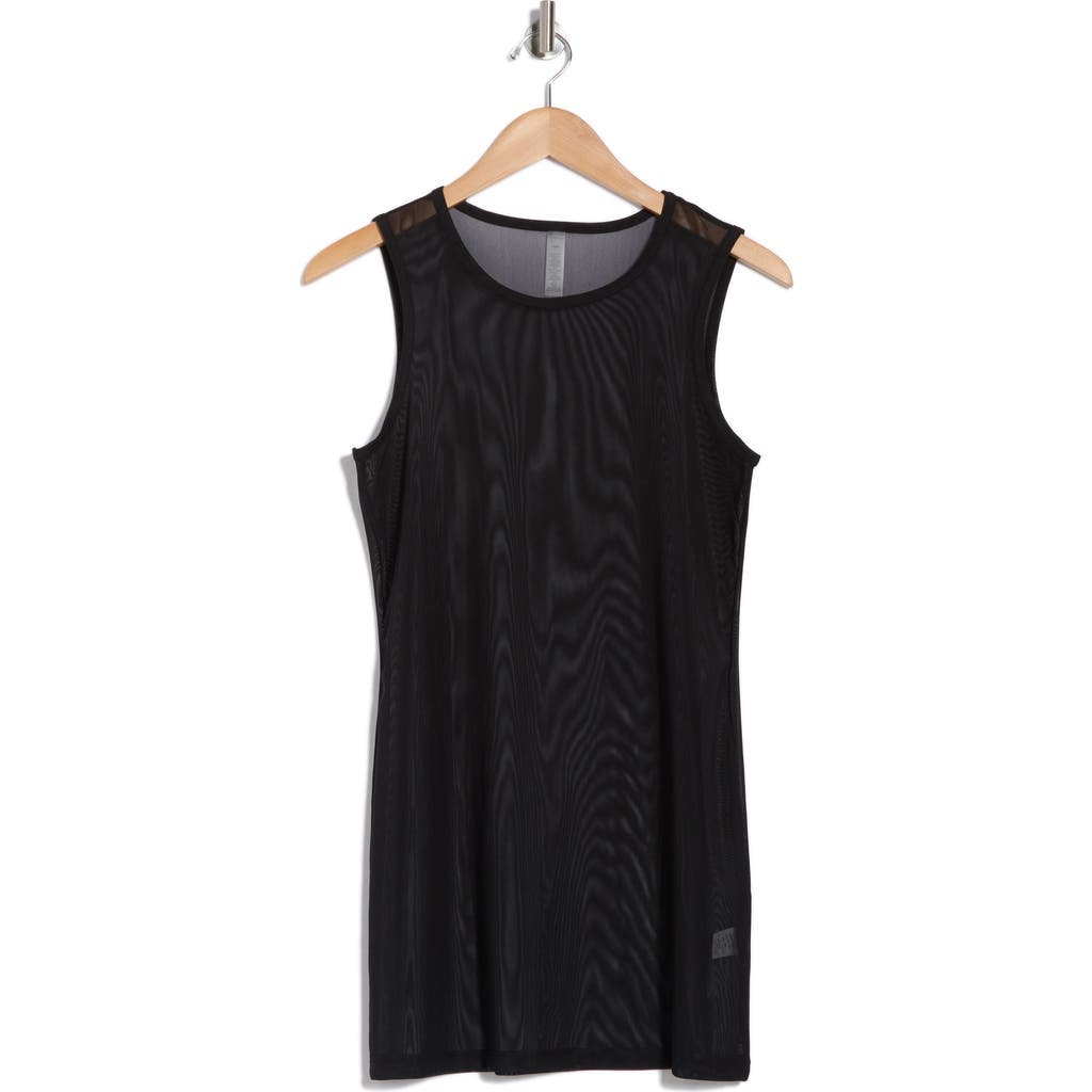 Beyond Yoga Show Off Sheer Mesh Minidress In Black