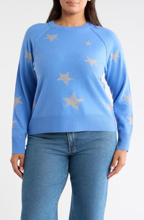 Star Intarsia Wool & Cashmere Sweater