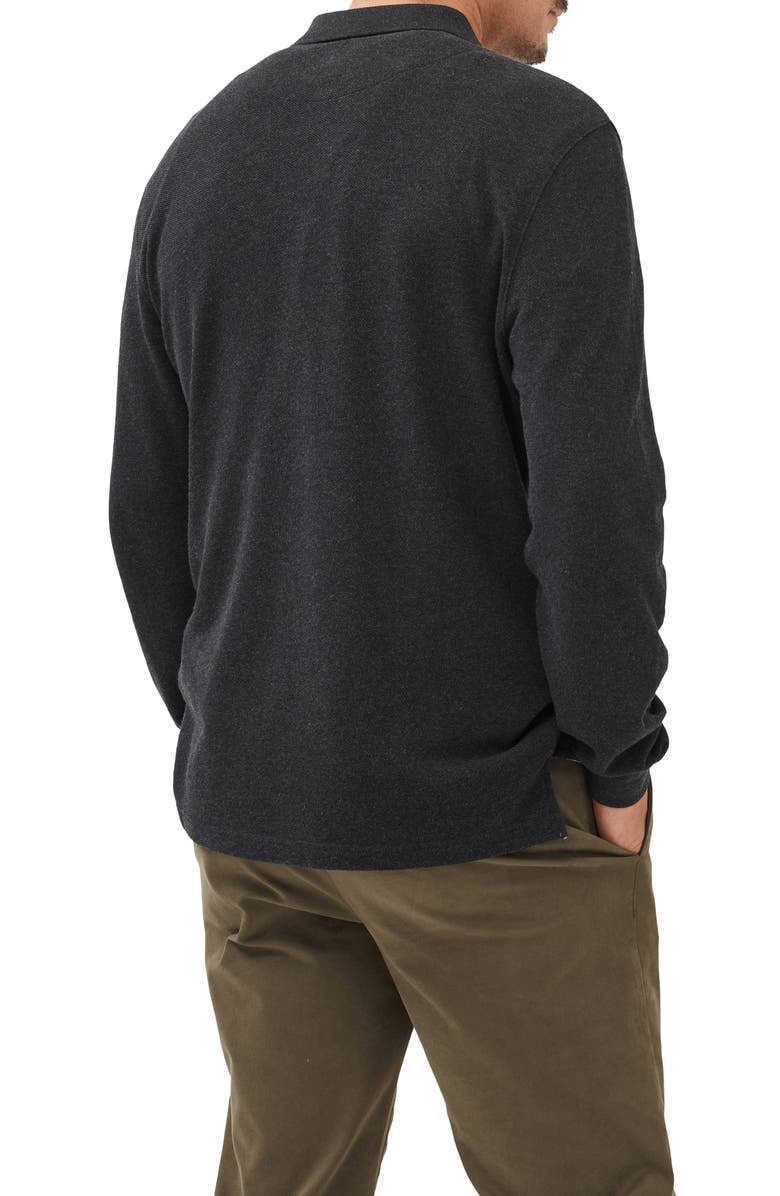 Rodd & Gunn Gunn Piqué Polo, Alternate, color, Charcoal