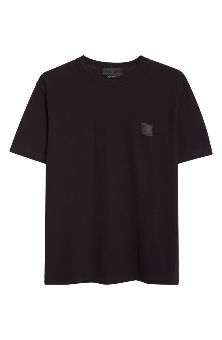 Stone Island Ghost Compass Patch T-Shirt, Alternate, color, V0029 Black