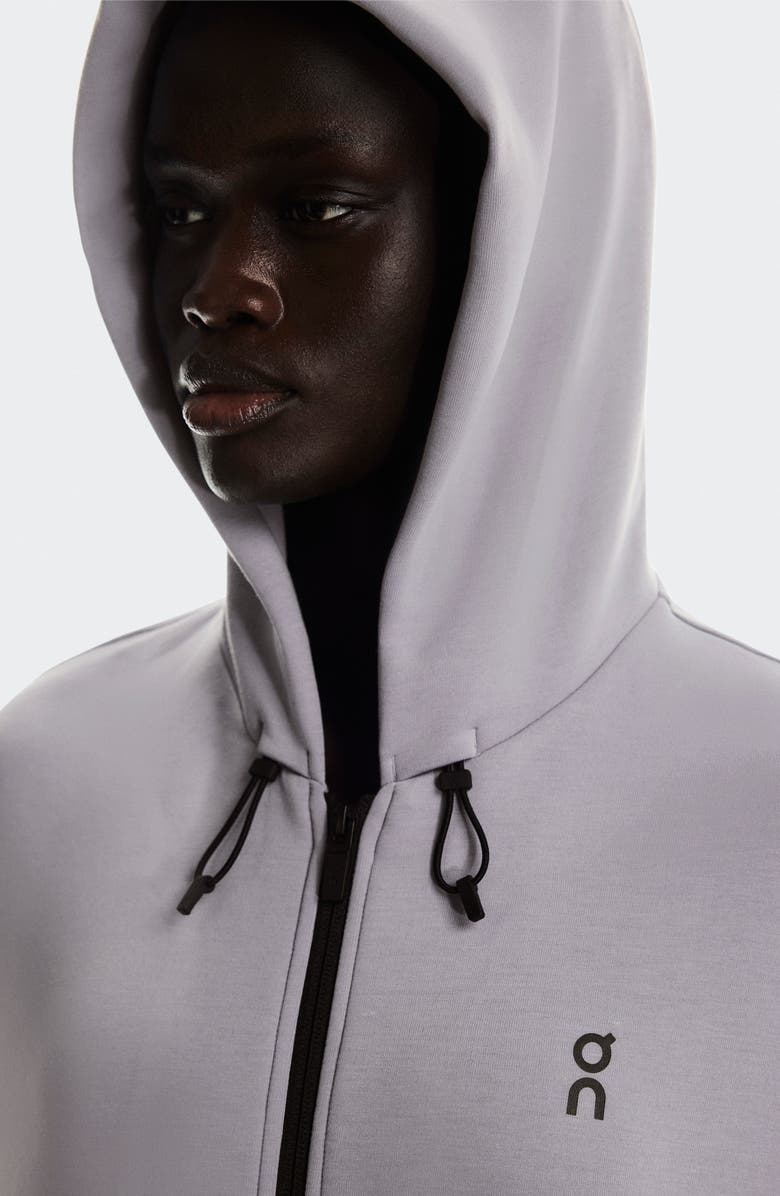 On Focus Tech Full Zip Hoodie, Alternate, color, Pale Lilac