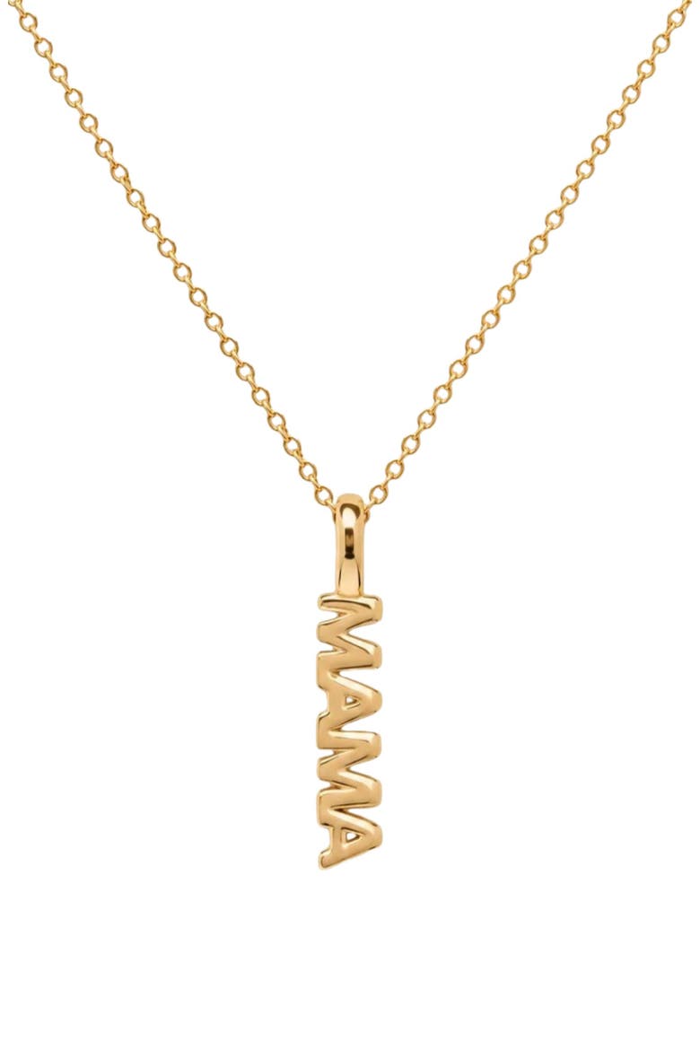 Mama Charm Necklace, Main, color, Gold Vermeil